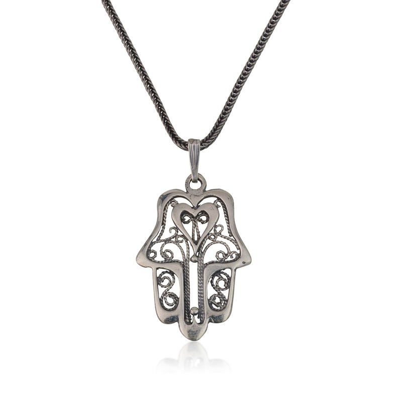 Hamsa Pendant Lucky and Blessing 925 silver