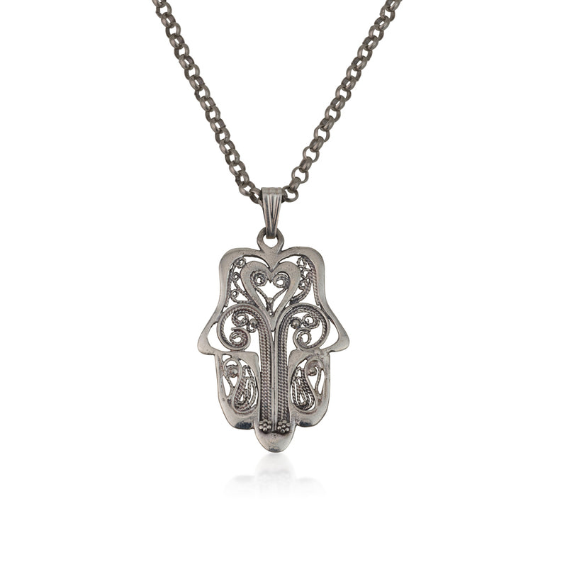 Hamsa Pendant Lucky and Blessing 925 silver