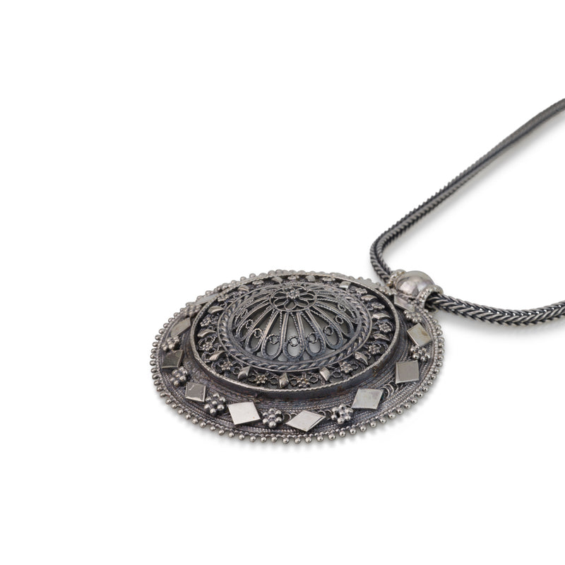 925 silver filigree pendant