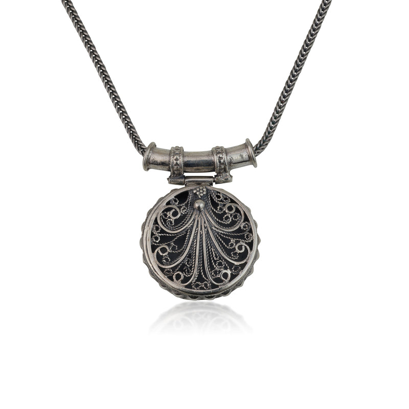 925 silver filigree pendant