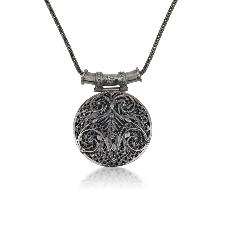 925 silver filigree pendant