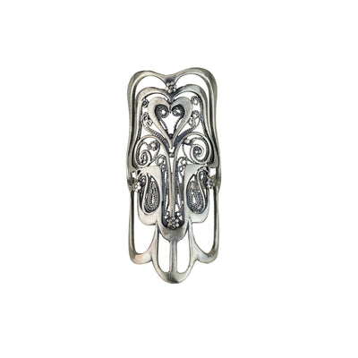 925 silver Hamsa ring luck and blessing