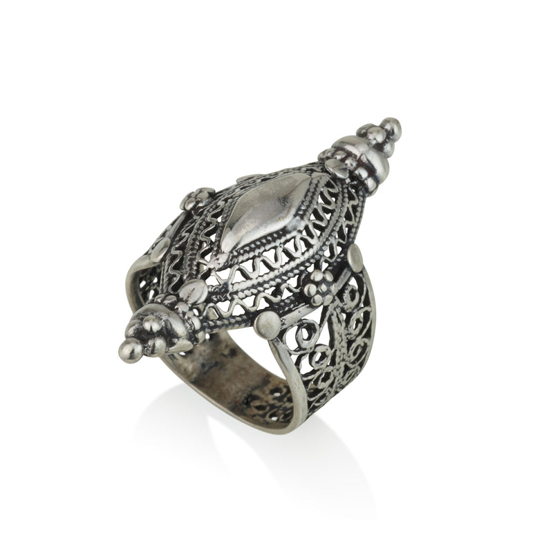 925 silver filigree ring