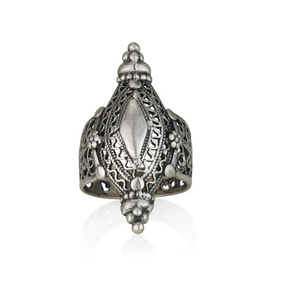 925 silver filigree ring