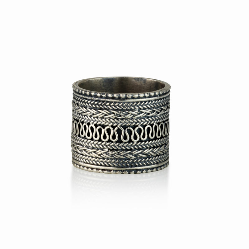 925 silver filigree ring