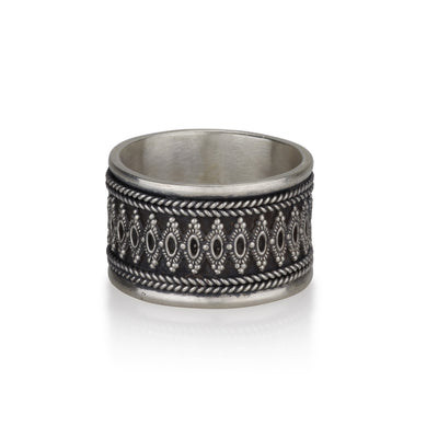 925 silver filigree ring