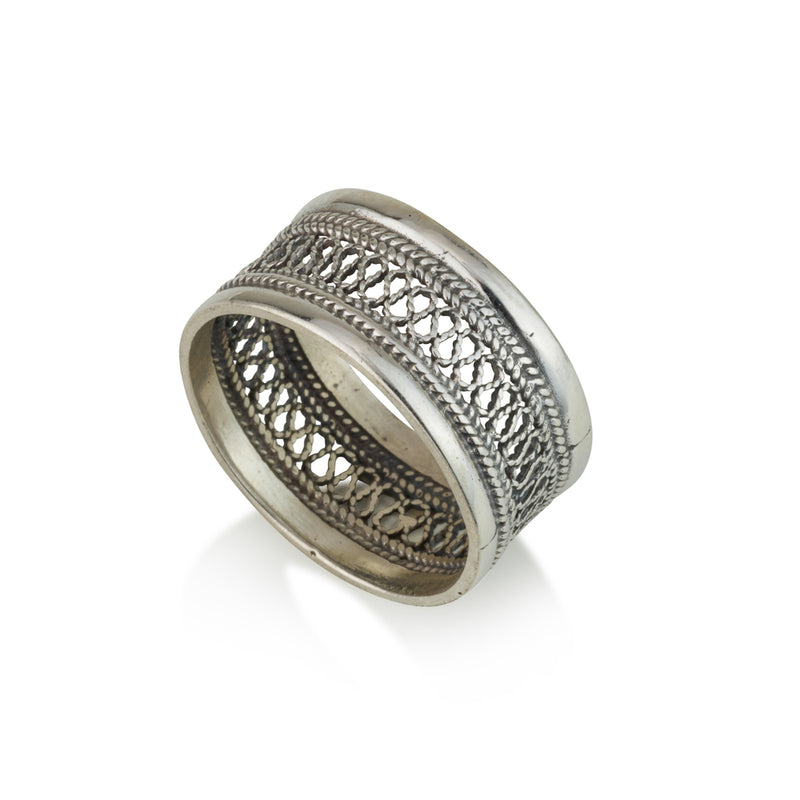 925 silver filigree ring