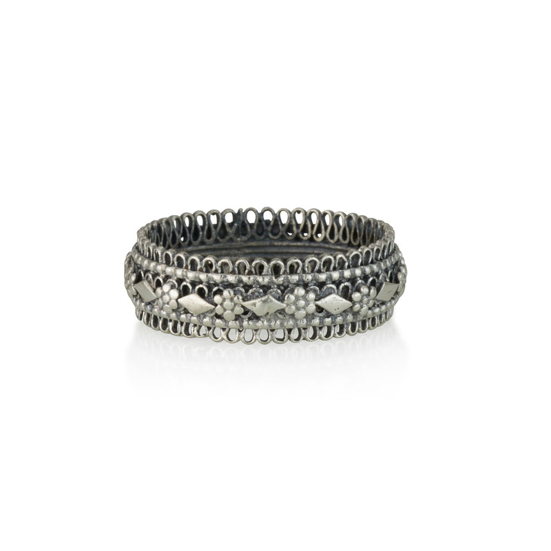 925 silver filigree ring