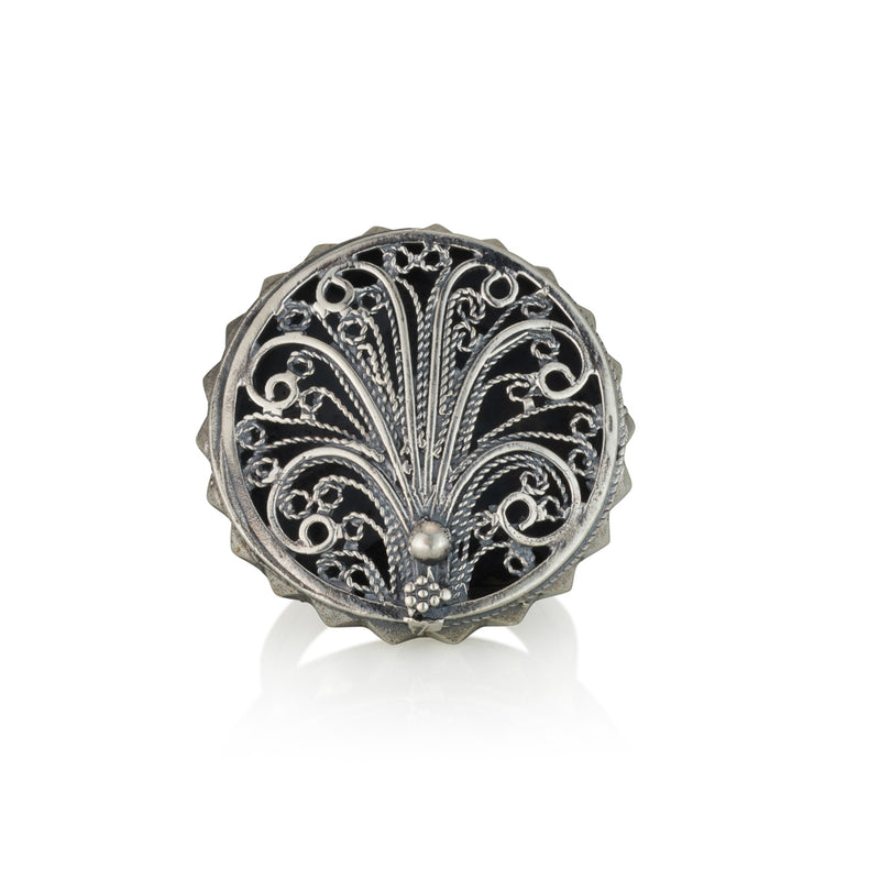 925 silver filigree ring