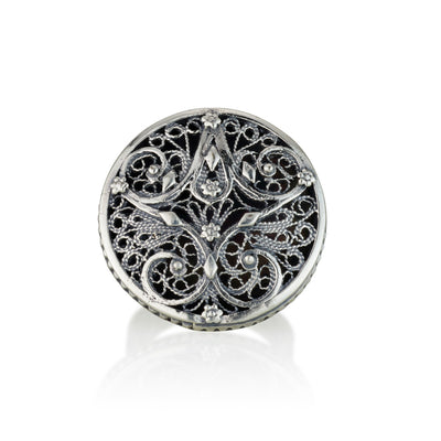 925 silver filigree ring