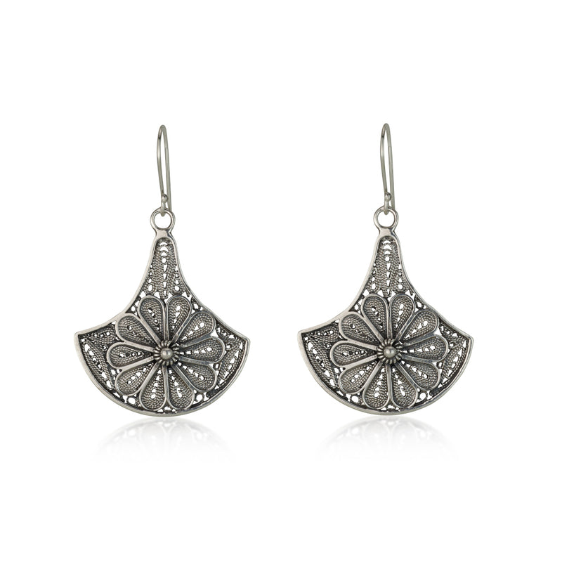 925 silver filigree earrings