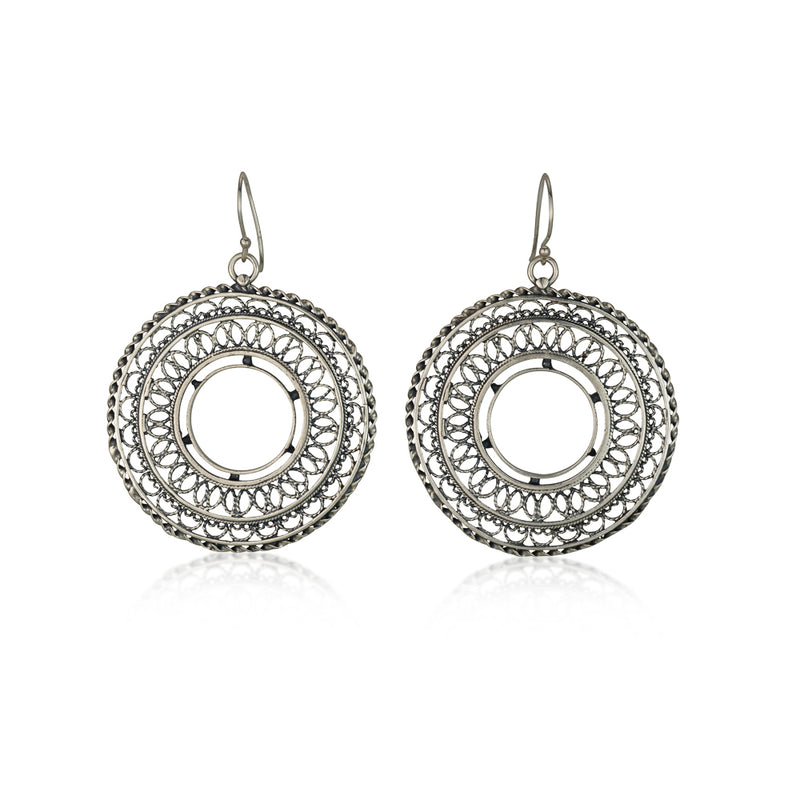 925 silver filigree earrings