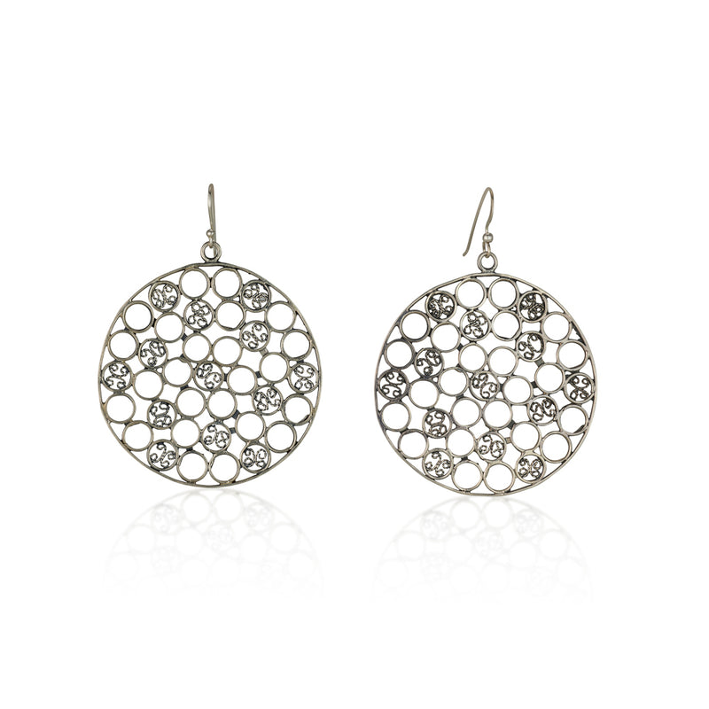 925 silver filigree earrings