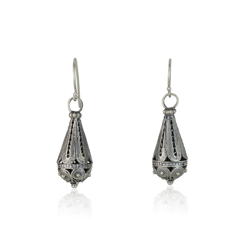 925 silver filigree earrings