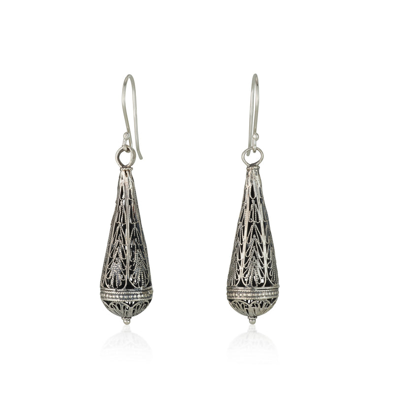 925 silver filigree earrings