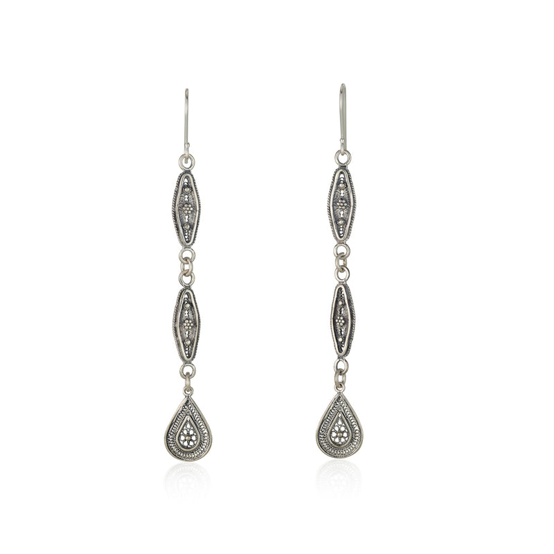 925 silver filigree earrings